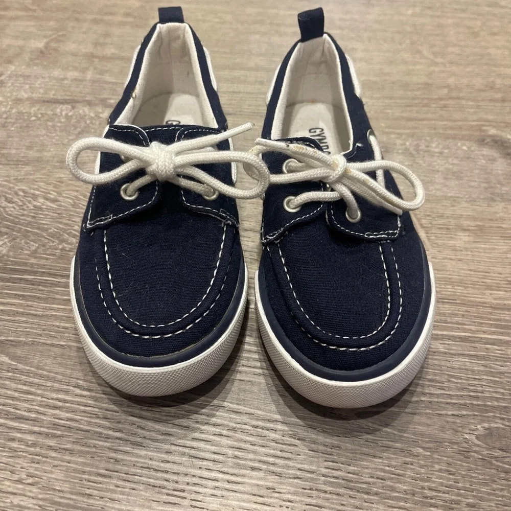 Gymboree Toddler Boys Size 11 Navy Shoes
